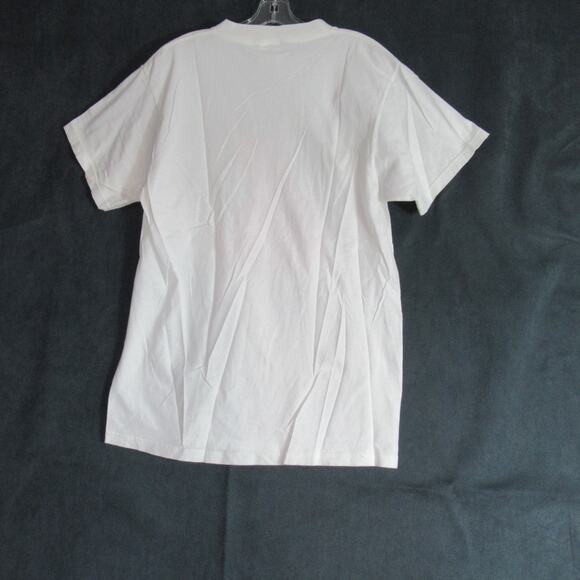 Vtg Tultex T Shirt Womens Large White Ballerina Rose Rhinestone Tee Grunge 90s - Picture 6 of 9